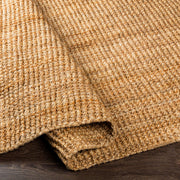 Chunky Naturals Jute Brown Rug Fold Image