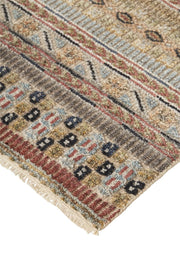 Eckhart Hand Knotted Tan and Blue Rug by BD Fine Corner Image 1