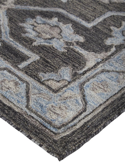 product image for Faris Gray and Blue Rug by BD Fine Corner Image 1 23