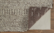 Genet Hand Woven Ivory and Gray Rug by BD Fine Fold Image 1