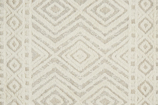 Elika Hand Tufted Ivory and Tan Rug by BD Fine Texture Image 1