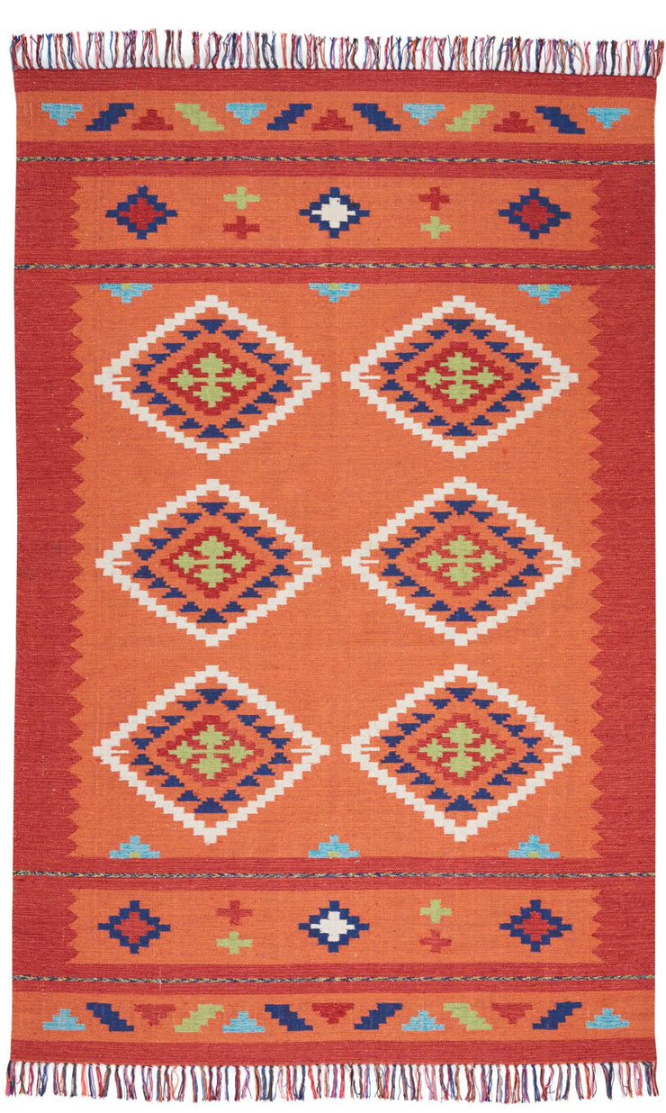 baja handmade orange red rug by nourison 99446395559 redo 1