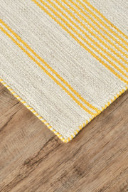 Granberg Hand Woven Yellow and Ivory Rug by BD Fine Corner Image 1