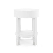 Dakota 1-Drawer Round Side Table in Various Colors