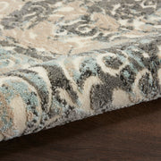 marmara charcoal teal ivory rug by nourison nsn 099446883650 6