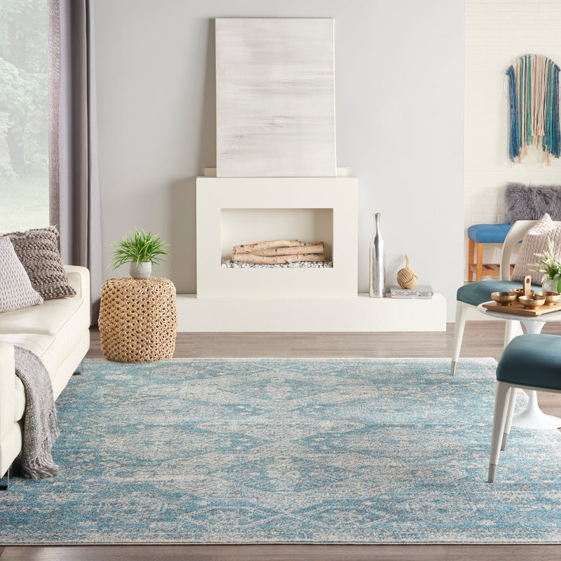 media image for tranquil lt blue ivory rug by nourison 99446816511 redo 7 253