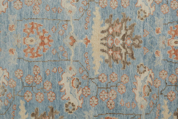 Bennet Hand Knotted Blue and Brown Rug by BD Fine Texture Image 1