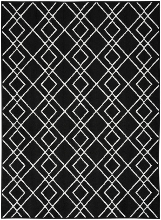 modern lines black rug by nourison 99446088529 redo 1