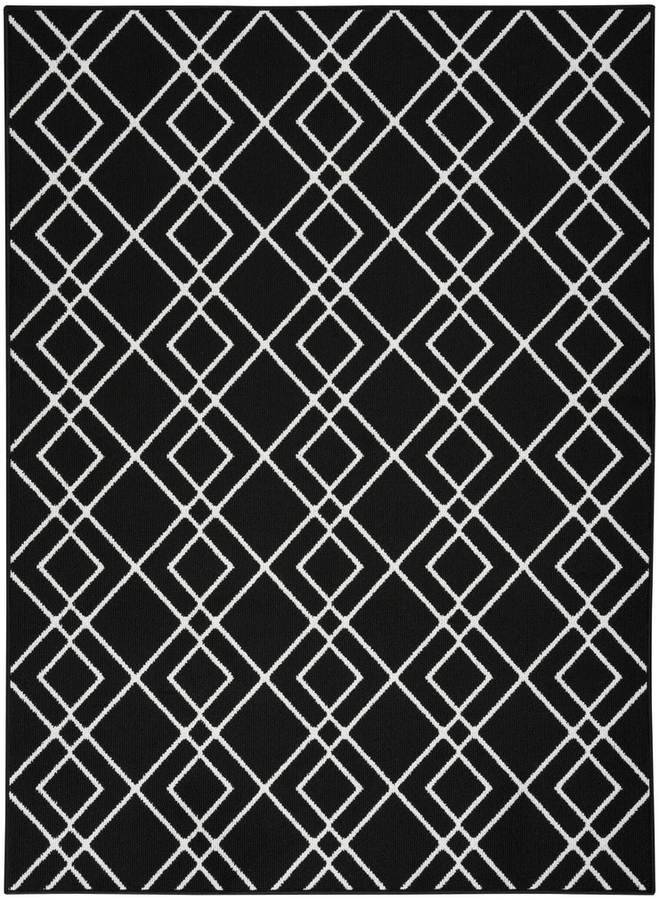modern lines black rug by nourison 99446088529 redo 1