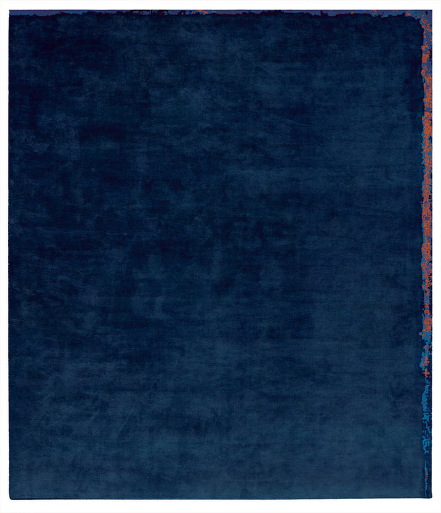Dijon Nester Hand Knotted Rug in Dark Blue design by Second Studio