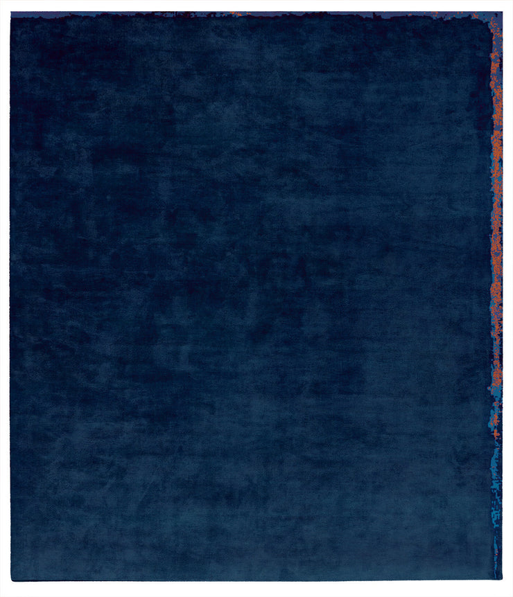 Dijon Nester Hand Knotted Rug in Dark Blue design by Second Studio