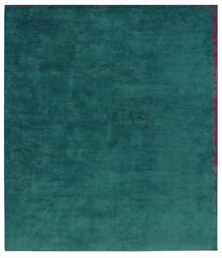 Dijon Nester Hand Knotted Rug in Turquoise design by Second Studio
