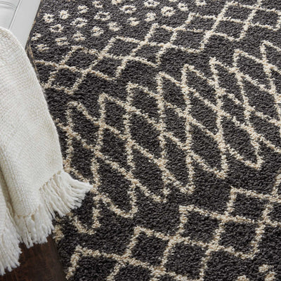 product image for moroccan shag charcoal rug by nourison nsn 099446462459 9 33