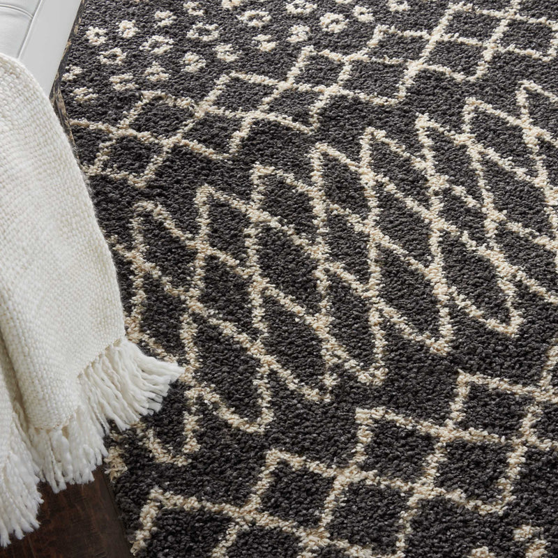 media image for moroccan shag charcoal rug by nourison nsn 099446462459 9 282