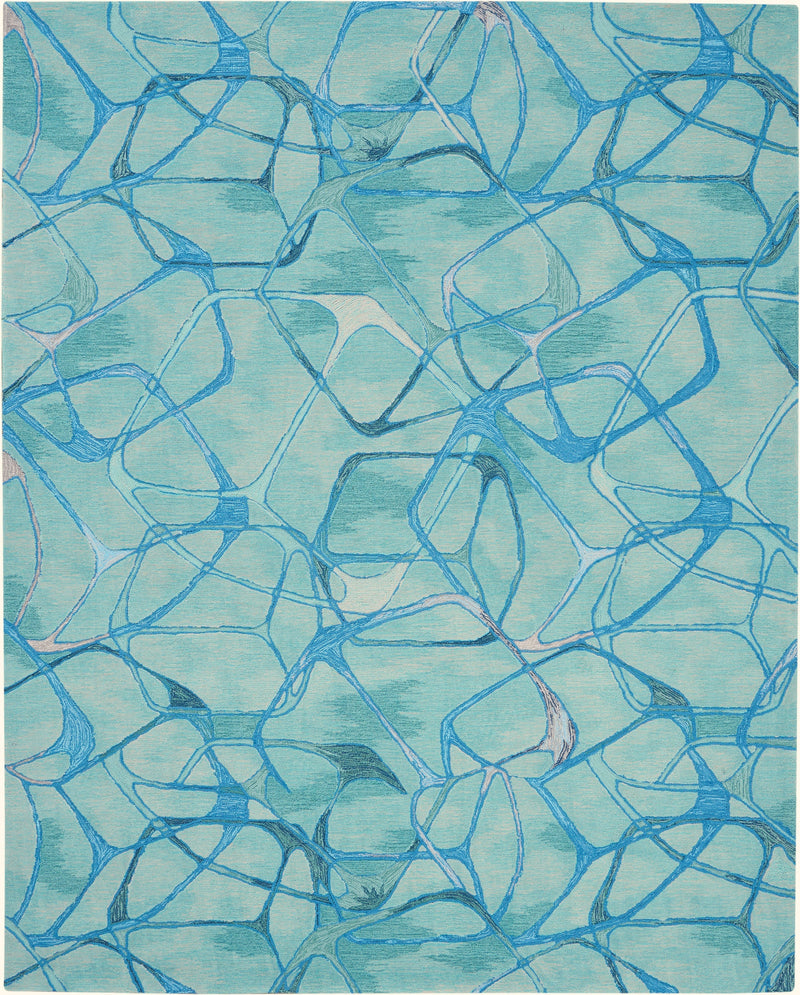 media image for symmetry handmade aqua blue rug by nourison 99446495815 redo 1 225