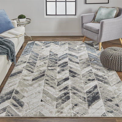 product image for Orin Silver and Black Rug by BD Fine Roomscene Image 1 50