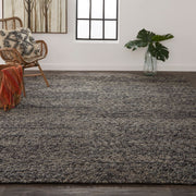 Genet Hand Woven Chracoal Gray Rug by BD Fine Roomscene Image 1