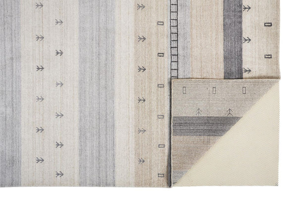 Yurie Beige and Gray Rug by BD Fine Fold Image 1