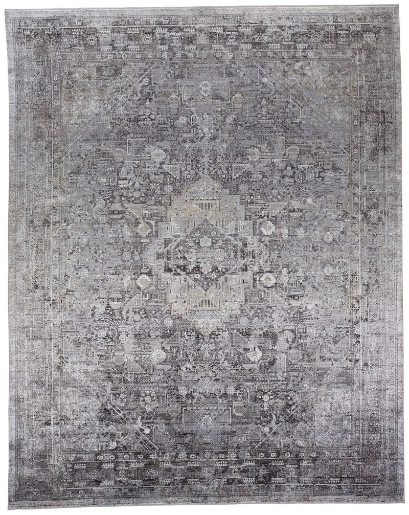 media image for Melmas Gray Rug by BD Fine Flatshot Image 1 284