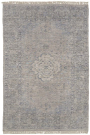 Ramey Hand Woven Gray and Blue Rug by BD Fine Flatshot Image 1