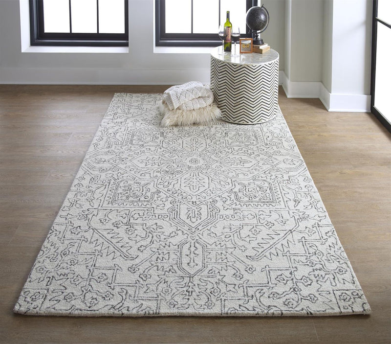 media image for Natal Hand Tufted Ivory Rug by BD Fine Roomscene Image 1 253