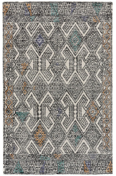 product image for Binada Hand Tufted Black and Ivory Rug by BD Fine Flatshot Image 1 6