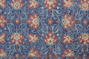 Bennet Hand Knotted Blue and Orange Rug by BD Fine Texture Image 1