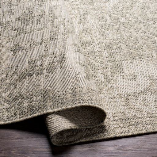 Eagean Indoor/Outdoor Grey Rug Fold Image