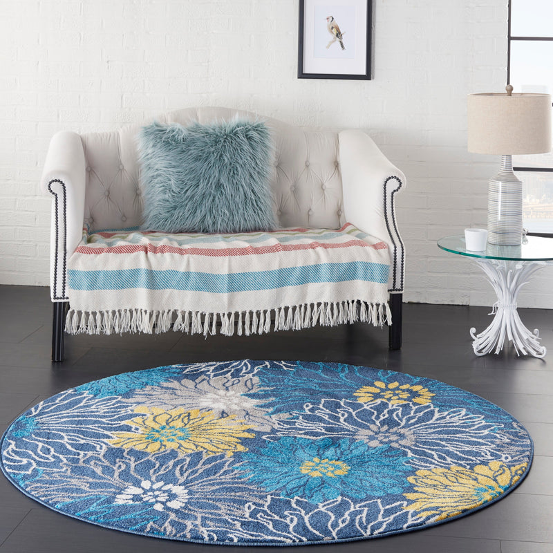 media image for passion blue rug by nourison 99446403025 redo 8 249