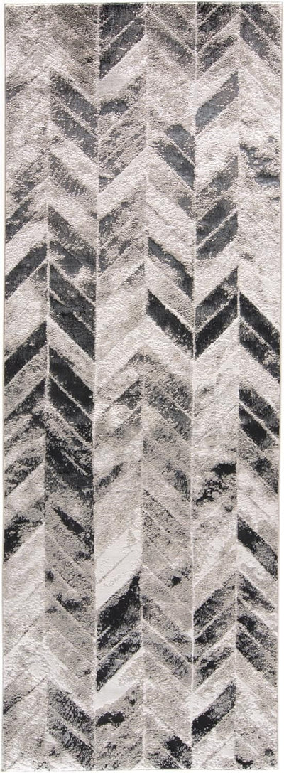 product image for Orin Silver and Black Rug by BD Fine Flatshot Image 1 5