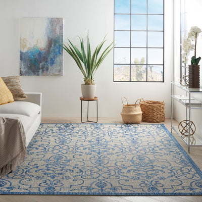 product image for country side ivory blue rug by nourison 99446808165 redo 8 8