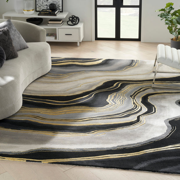 prismatic handmade charcoal grey rug by nourison 99446100535 redo 3