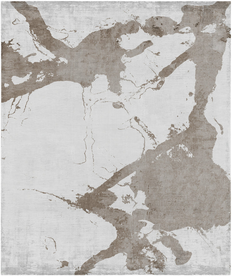 Eastern Side of Nanjing Hand Knotted Rug in Grey design by Second Studio
