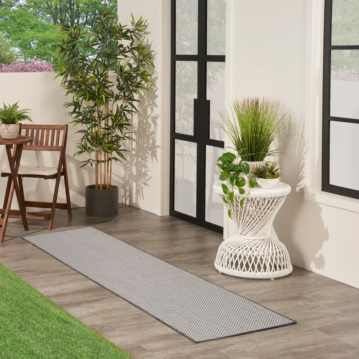 Nourison Home Courtyard Ivory Charcoal Modern Rug By Nourison Nsn 099446162199 23