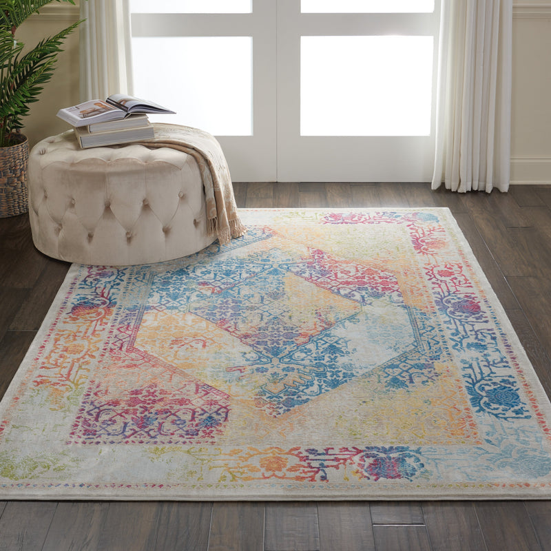 media image for ankara global ivory multicolor rug by nourison nsn 099446456762 9 213