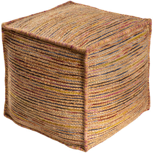 media image for Esperanza Jacquard Pouf in Various Colors Flatshot Image 281