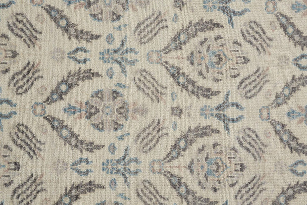 Bennet Hand Knotted Beige and Blue Rug by BD Fine Texture Image 1