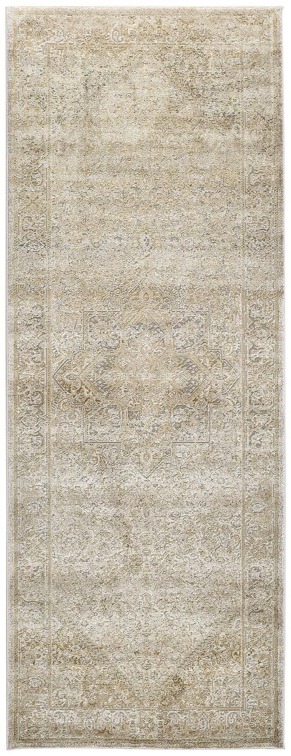 Tripoli Gold and Gray Rug by BD Fine Flatshot Image 1