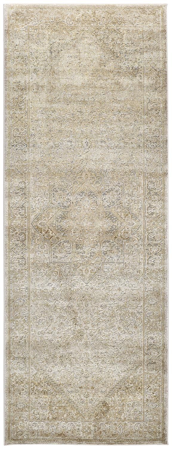 media image for Tripoli Gold and Gray Rug by BD Fine Flatshot Image 1 255