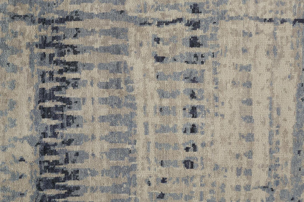 Scottsdale Hand Knotted Tan and Blue Rug by BD Fine Texture Image 1