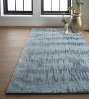 Orwell Hand Tufted Blue and Gray Rug by BD Fine Roomscene Image 1