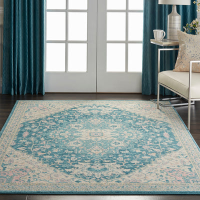 product image for tranquil ivory turquoise rug by nourison nsn 099446485748 9 34