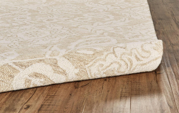 Natal Hand Tufted Tan and Ivory Rug by BD Fine Roll Image 1