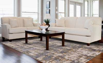 product image for Vanhorn Gray and Gold Rug by BD Fine Roomscene Image 1 33