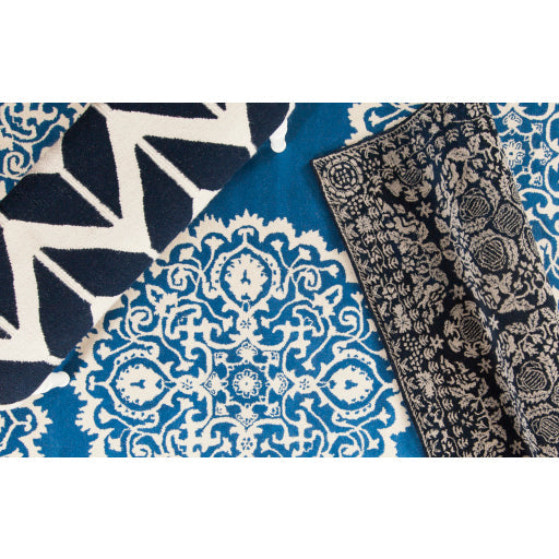 media image for Smithsonian Nz Wool Dark Blue Rug Styleshot 2 Image 274