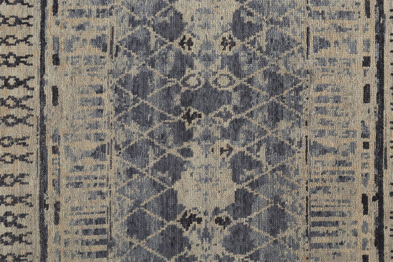 media image for Scottsdale Hand Knotted Blue and Tan Rug by BD Fine Texture Image 1 22