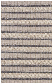 Genet Hand Woven Ivory and Tan Rug by BD Fine Flatshot Image 1