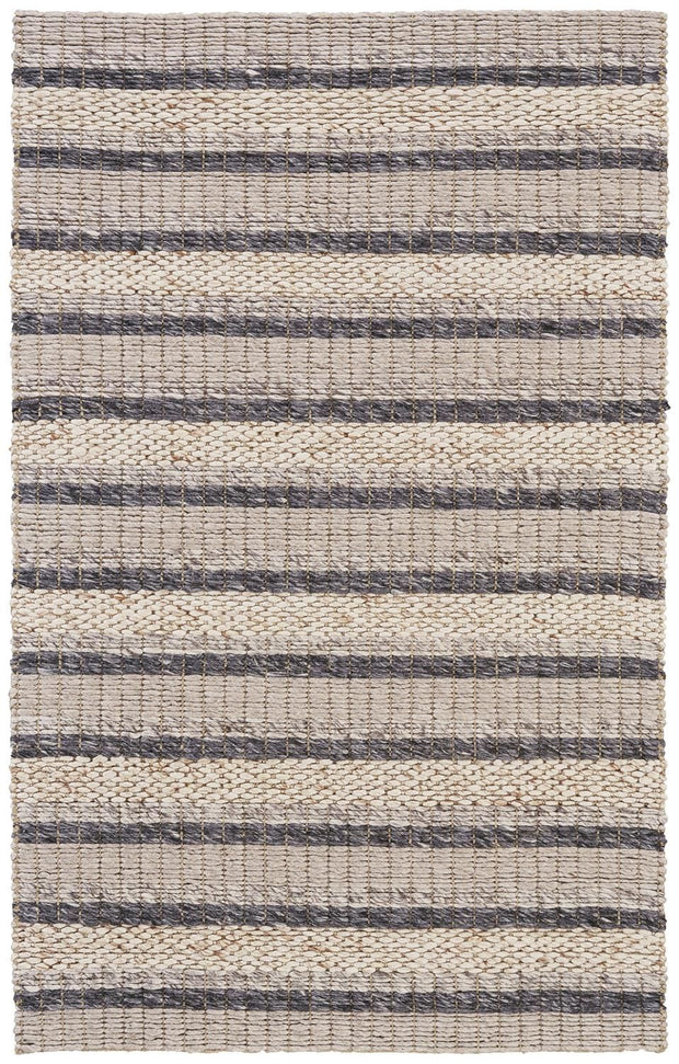 Genet Hand Woven Ivory and Tan Rug by BD Fine Flatshot Image 1