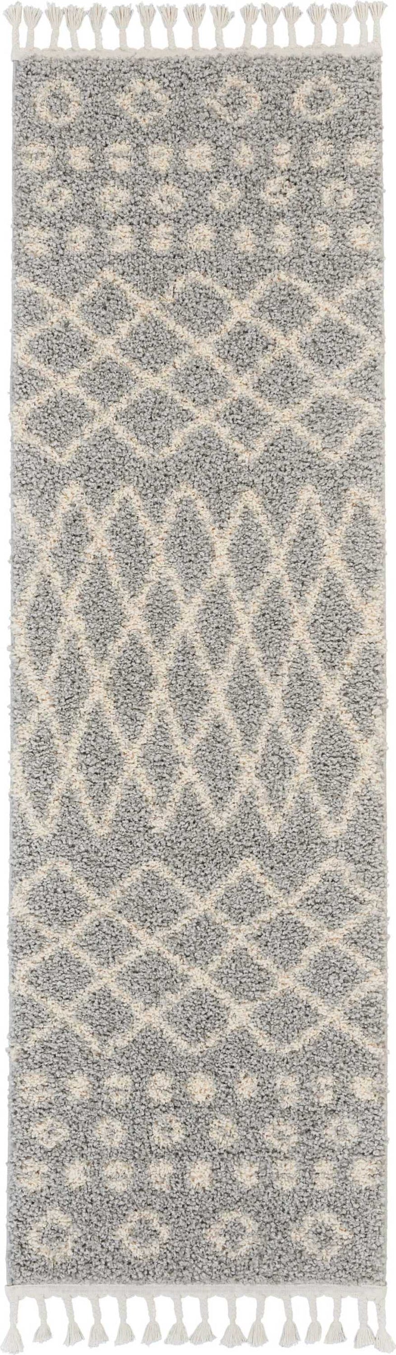 media image for moroccan shag silver rug by nourison nsn 099446462329 2 257