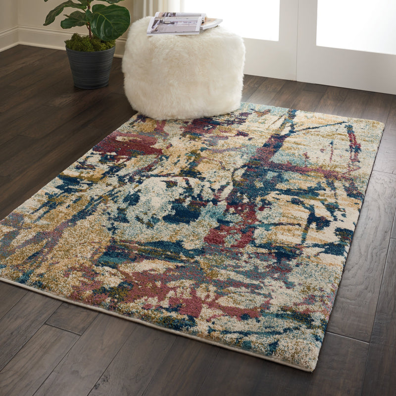 media image for fusion cream multicolor rug by nourison 99446317049 redo 7 230